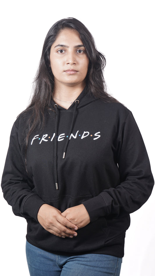 friends - black oversized hoodie